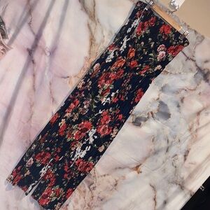 Floral Pleated Strapless Jumpsuit ✨